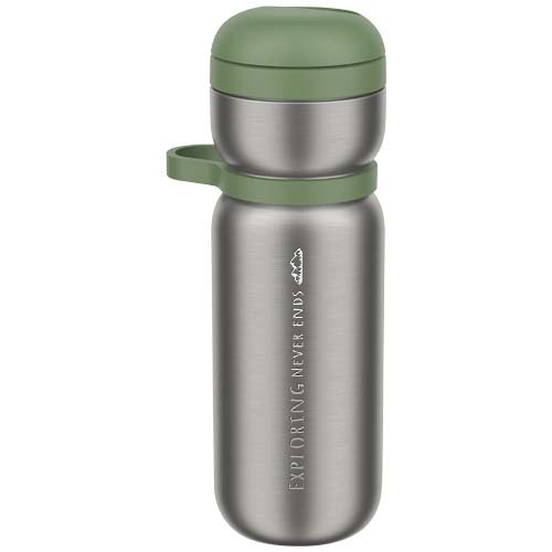 Mepal Twist termiczna butelka sportowa o pojemności 600 ml Zielony mech 10091064 (1)