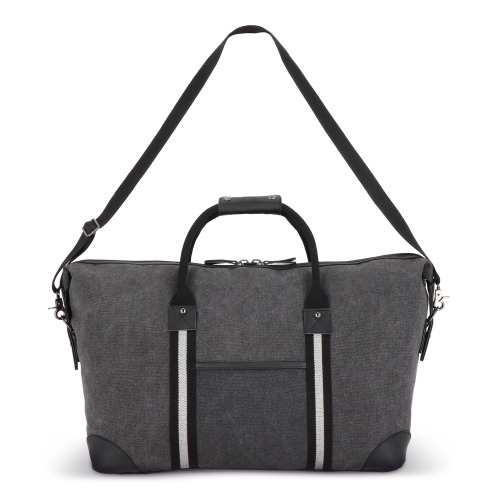 Torba weekendowa Harper płótna bawełnianego z recyklingu Ciemnoszary LT95299-N0060 (6)