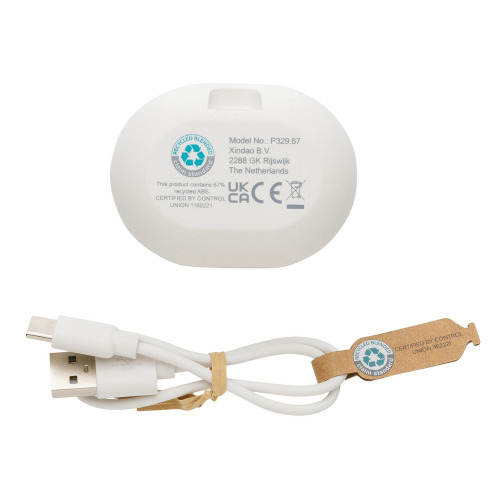 Bezprzewodowe słuchawki douszne Biały P329.673 (3)