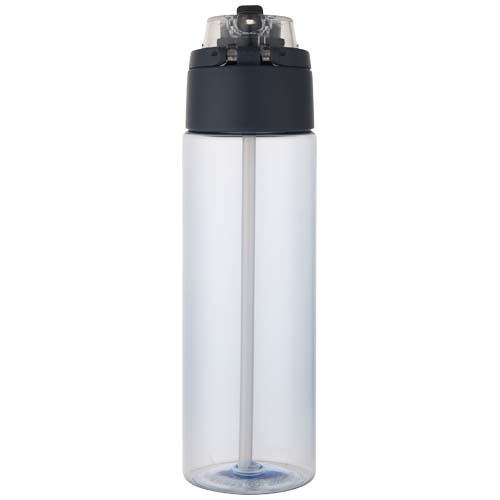 Bidon na wodę Theron o pojemności 700 ml, wykonany z tworzywa sztucznego pochodzącego z recyklingu (RCS), z pokrywką o podwój Szaroniebieski 10095055 (3)