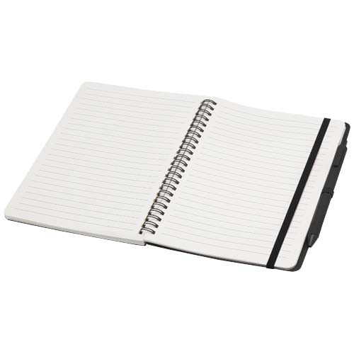 Thalaasa notatnik A5 w twardej okładce z nadrukiem oceanicznym i długopisem  Czarny 10790190 (4)