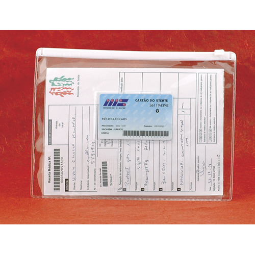 Teczka na dokumenty A5, PVC / Zipdoc Przezroczysty IP31099299 (1)