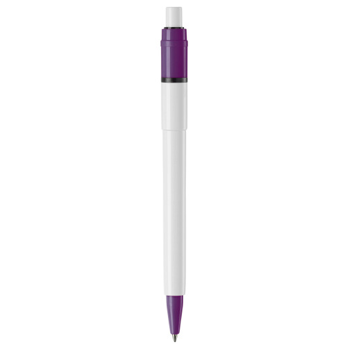Długopis Baron Colour nieprzezroczysty Biały / purpurowy LT80900-N0172 (5)