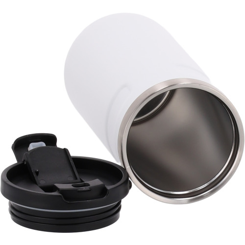 Kubek termiczny ze stali z recyklingu 450 ml SILVIO Biały 8536506 (5)