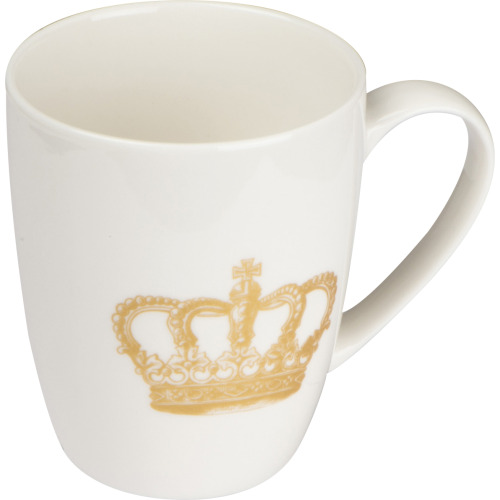 Kubek porcelanowy z koroną 300 ml Biały 055606 
