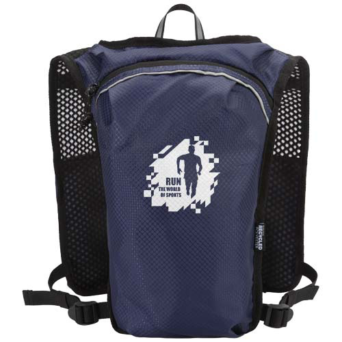 Nomad kamizelka do biegania z recyklingu z certyfikatem GRS, z systemem nawadniającym o pojemności 5 l Granatowy 13009855 (1)