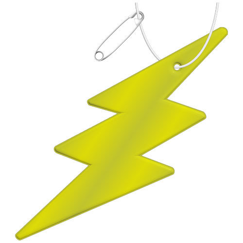 RFX™ reflective odblaskowa zawieszka z TPU, błyskawica Neonowy żółty 1PR09713 