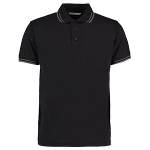 Koszulka Polo Męska Klasyczna Pika - Black & Red