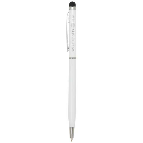 Ore aluminium ballpoint pen with stylus Biały 10625601 (1)