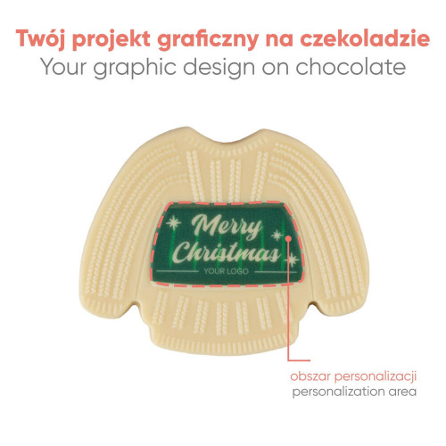Czekoladowy Kształt Choco4Mat Sweterek Wielokolorowy S0314/SWETEREK/XM (5)