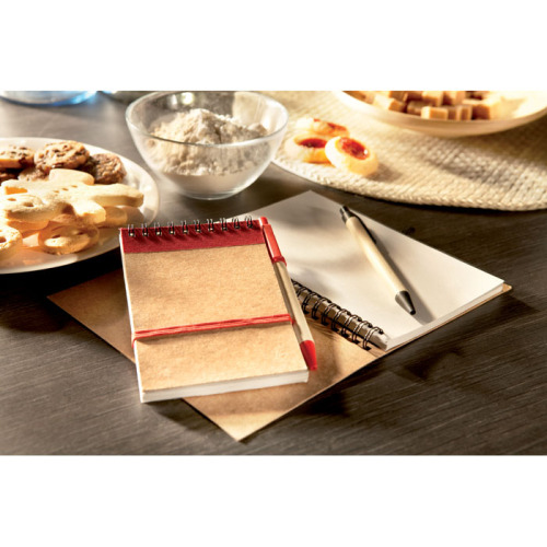 Notes z długopisem 70 kartek Czerwony IT3789-05 (2)