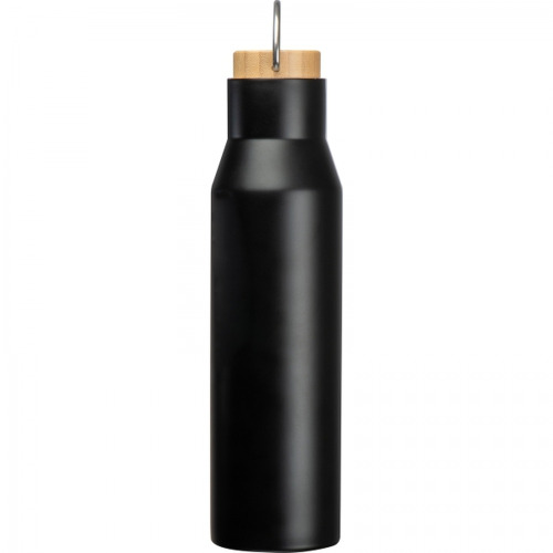 Butelka termiczna stalowa 550 ml ze stali z recyklingu MIRELLA Czarny 8389303 (2)