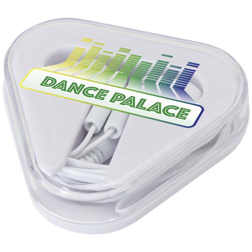 Rebel słuchawki douszne z pudełkiem do przechowywania z tworzyw sztucznych pochodzących z recyklingu Biały 12443901 (1)