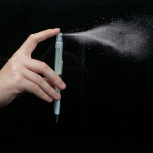 Długopis obrotowy z rozpylaczem CHARLEROI Biały 177606 (4)