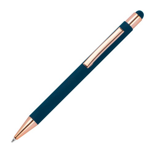 Długopis metalowy touch pen soft touch MIRAMAR Granatowy 432844 