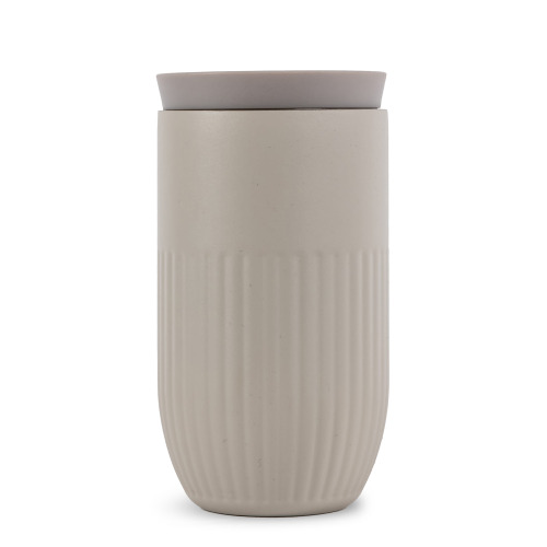 Kubek izolowany Sagaform Tova, 320 ml, szczelny, można myć w zmywarce Beżowy LT52130-N0055 