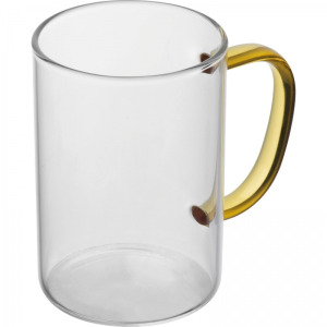Kubek szklany 250 ml EDDA żółty