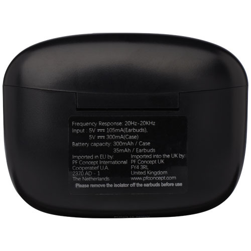 Essos 2.0 automatycznie parujące się bezprzewodowe słuchawki douszne z technologią True Wireless i futerałem Czarny 12429090 (4)