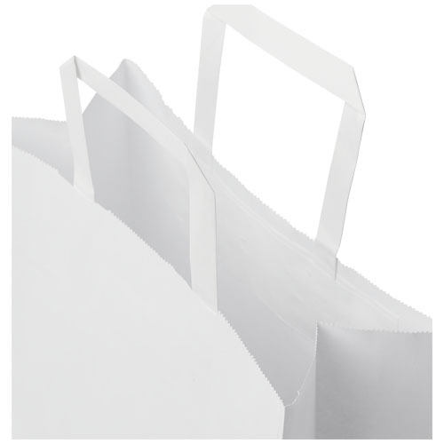 Torba z papieru Kraft z płaskimi uchwytami – 25 x 11 x 31 cm Biały 1PQ00301 (3)