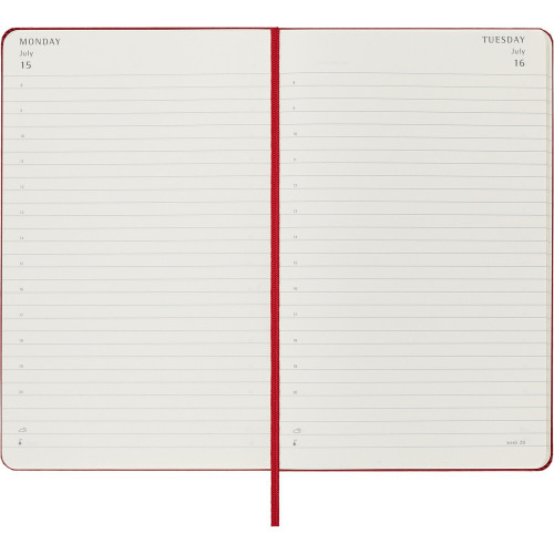 Kalendarz MOLESKINE czerwony VM394-05/2024 (12)
