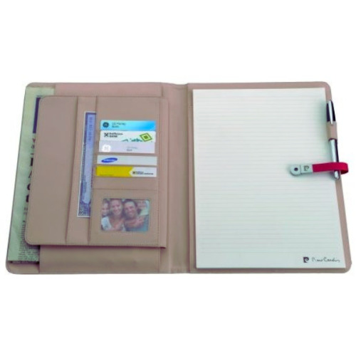 Folder z notatnikiem w linie i pamięcią USB 8GB DIMITRI Pierre Cardin Czarny B5600400IP303 (2)