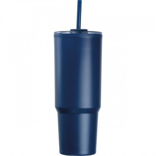 Kubek ze słomką XXL 1200 ml TEODORA Granatowy 8468644 (5)