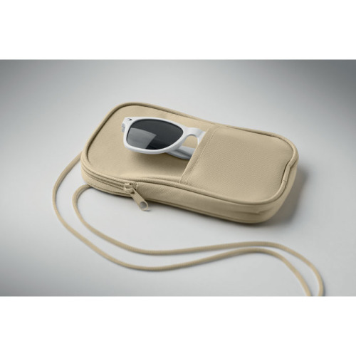 Saszetka podróżna z RPET Bezowy MO2675-13 (4)