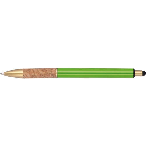 Długopis metalowy touch pen CAPRI Jasnozielony 369029 (3)