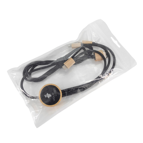 Kabel 3w1 z podświetlanym logo długi 120 cm Beżowy EG059113 (5)