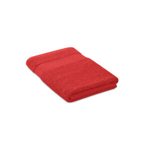 Ręcznik baweł. Organ.  140x70 czerwony