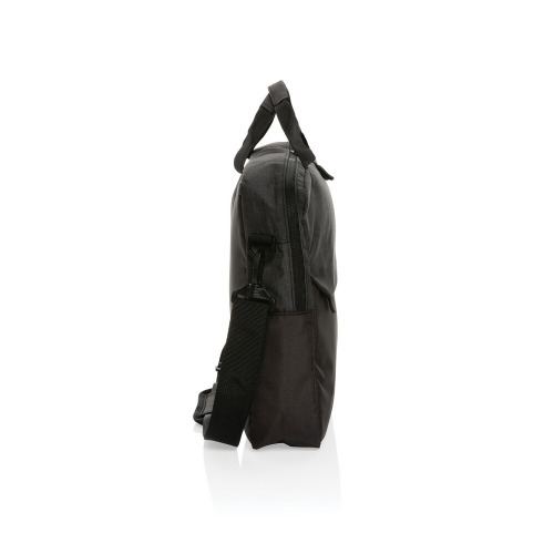 Torba na laptopa 15,6" AWARE™ Kazu, poliester z recyklingu Czarny P732.171 (3)