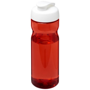 Bidon H2O Eco o pojemności 650 ml z wieczkiem zaciskowym Czerwony