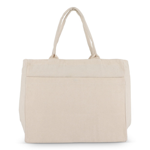Torba bawełniana z zamkiem błyskawicznym OEKO-TEX® 39 x 24 x 34 cm 320 g/m² Ecru LT95387-N0054 (3)