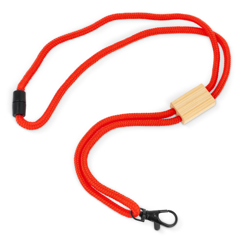 Paracord R-PET lanyard Czerwony LT95306-N0021 (1)