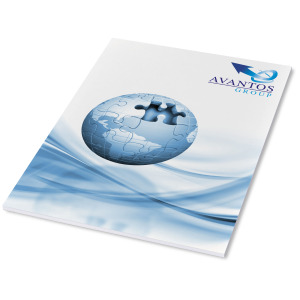 Notatnik Desk-Mate® w formacie A4 otwierany doformacie góry Biały