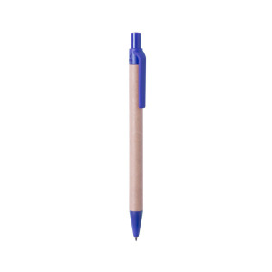 Długopis z kartonu z recyklingu niebieski