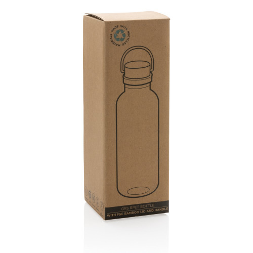 Butelka sportowa 680 ml z RPET Czarny P433.261 (13)