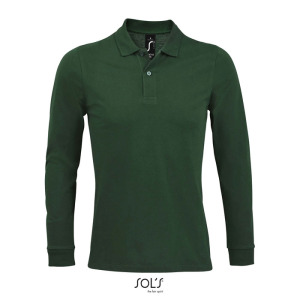 PERFECT MEN LSL POLO 180g Ciemno-Zielony