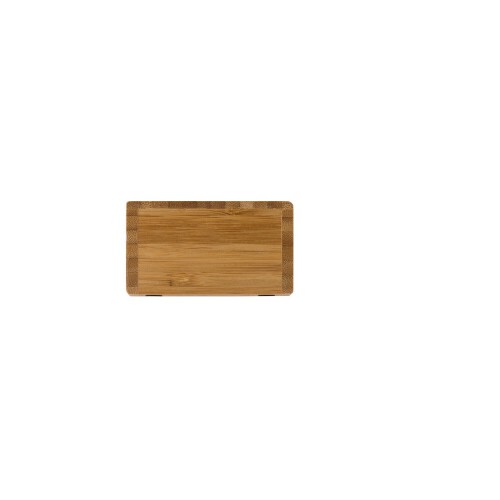 Bambusowa ładowarka bezprzewodowa 5W, zegar drewno V0137-17 (8)
