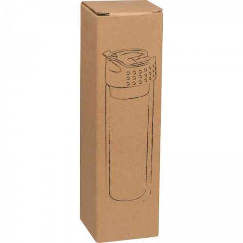 Butelka szklana termiczna 400 ml LIVIO Przeźroczysty 6287966 (4)