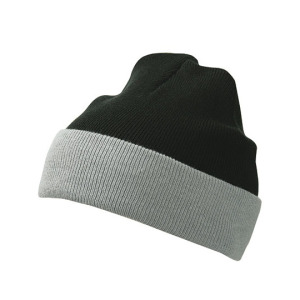 Czapka Dzianinowa Dwukolorowa - Navy & Red