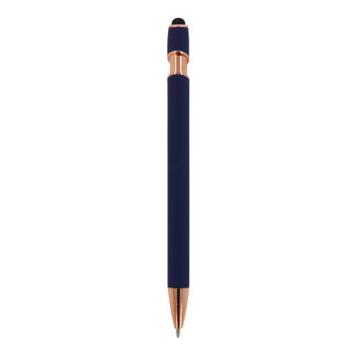 Ballpen Paris Deluxe Metal Rubberised Ciemnoniebieski LT87783-N0010 (1)