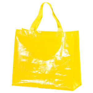 Torba na zakupy laminowana 120 g PP / Marketbag Żółty