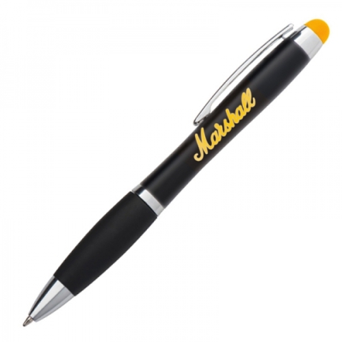 Długopis metalowy touch pen lighting logo LA NUCIA żółty 054008 (5)