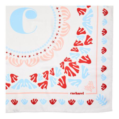 Szal Vivienne Navy Biały CFM535F (2)