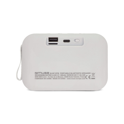 M-307 | Muse 5W Bluetooth Speaker Biały LT45805-N0001 (2)