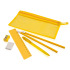 Piórnik z zestawem szkolnym żółty V7657-08 (1) thumbnail
