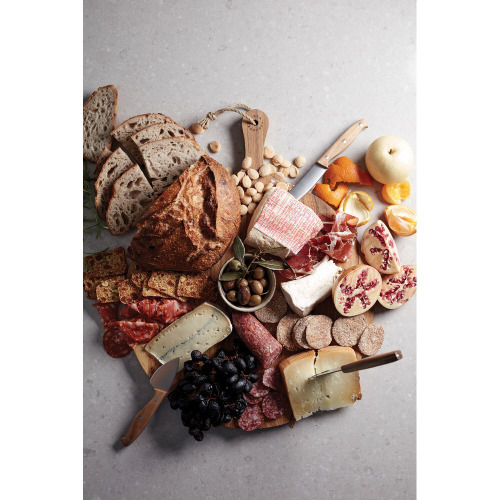 Okrągła deska do krojenia, serwowania VINGA Buscot Brązowy VG027-16 (5)