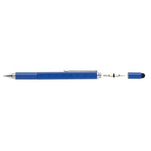 Długopis wielofunkcyjny, poziomica, śrubokręt, touch pen granatowy V1996-04 (2)