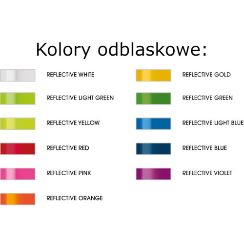 Opaska odblaskowa według własnego projektu Wielokolorowy ML4102 (2)